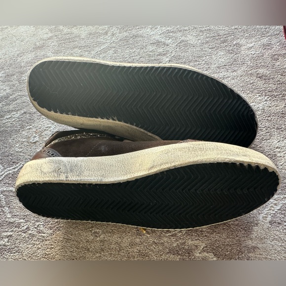 NEW GOLDEN GOOSE Midstar Mixed Leather Leopard Mid-Top Sneakers $645 SIZE 39 US9 - Picture 7 of 16